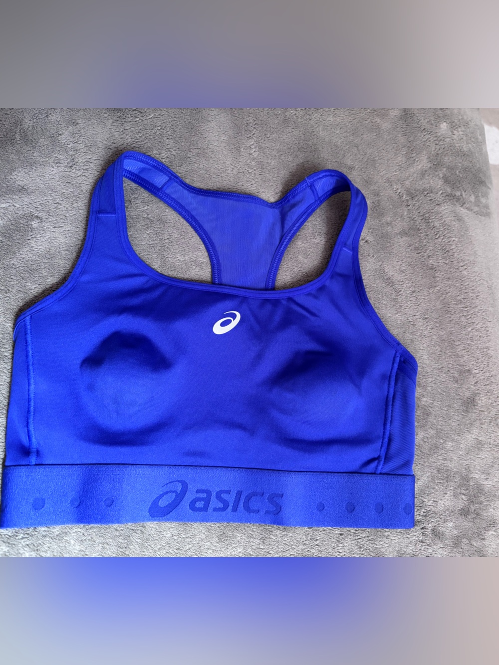 Asics Electric Blue Racerback Support Sports Bra